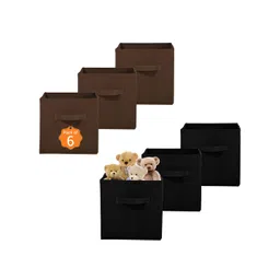 Aura Black Set of 6 Regular Multi-Utility Organisers-picture-34