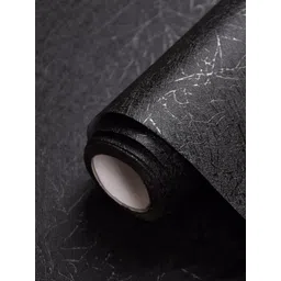 Aura Black Textured Waterproof Self-Adhesive 3D Wallpaper-picture-21