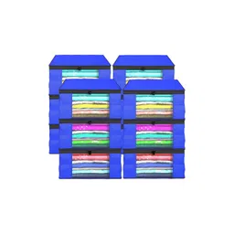 Aura Blue 12 Pieces Foldable Saree Covers-picture-33