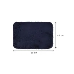 Aura Blue 2 Pieces Heavy Duty Entrance Cotton Anti Slip Doormats image 1