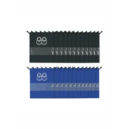 Aura Blue & Black 24 Pieces Reusable Shoes Organisers-picture-36
