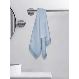 Aura Blue & Grey 1 Cotton 210 GSM Bath Towel-picture-25