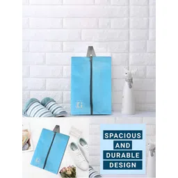 Aura Blue & Grey 4 Pieces Reusable Shoes Organisers image 2