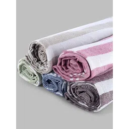 Aura Blue & Grey 5 Striped Cotton 210 GSM Bath Towel-picture-49