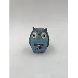 Aura Blue & Grey Owl Figurine Showpiece image 1