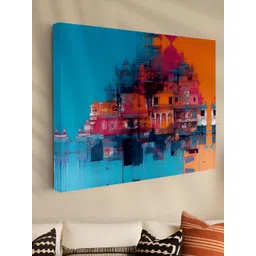 Aura Blue & Orange 1 Piece Canvas Other Wall Paintings-picture-27