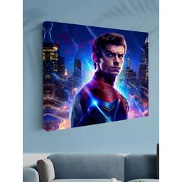 Aura Blue & Red 1 Piece Canvas Other Wall Paintings-picture-32