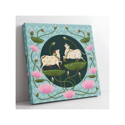 Aura Blue & White 1 Piece Wood Birds and Animals Wall Paintings-image-49