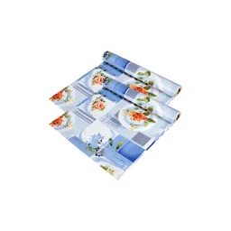 Aura Blue & White 2 Pieces Floral Printed Shelf Liner Organisers-picture-22