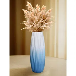 Aura Blue & White Porcelain Ceramic Dual Color Flower Vase-picture-20