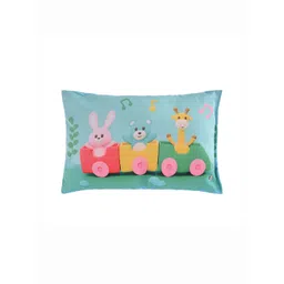 Aura Blue Cotton 12x18 Kids Pillow Filled Cotton Sleep Pillow-picture-51