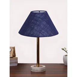 Aura Blue Metal Traditional Frusturical Shaped Table Lamp-picture-15