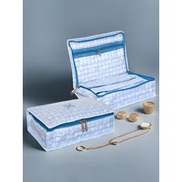 Aura Blue Set of 2 Regular Multi-Utility Organisers-picture-29