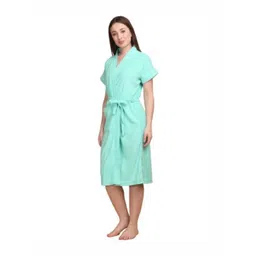 Aura Blue Shawl Collar BathRobe image 3