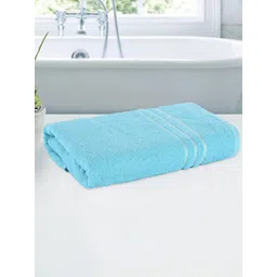 Aura Blue Striped Cotton 150 GSM Bath Towel-picture-45