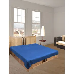 Aura Blue Textured Water Resistant Mattress Protector-picture-32