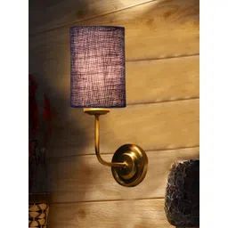 Aura Blue Traditional Cylinder Shaped Wall Lamp-picture-24