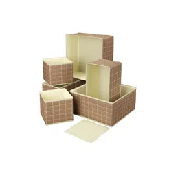 Aura Brown 6 Pieces Foldable Wardrobe Drawer Organisers-picture-18