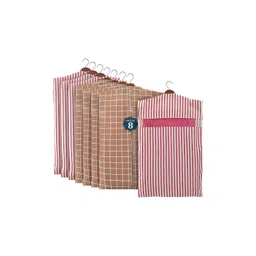 Aura Brown 8 Pieces Cotton Multi-Utility Organisers-picture-21