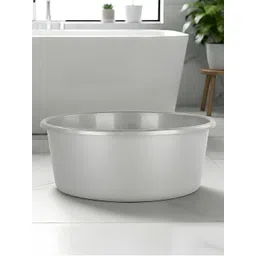 Aura Brown & Grey Solid Plastic Bath Accessories Set-picture-31