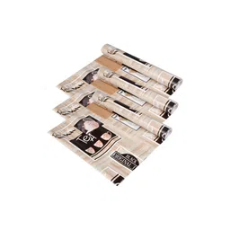 Aura Brown & Pink 3 Pieces Printed Shelf Liner Organisers-picture-23