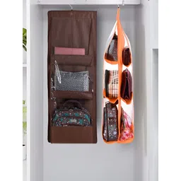 Aura Brown & Transparent 2 Pieces 6 Pocket Magazine Organisers-image-25