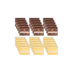 Aura Brown & Yellow 30 Pieces Printed Single Saree Bags Organisers-picture-32