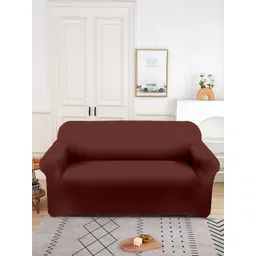 Aura Brown Double Seater Sofa Cover With Arms-picture-16