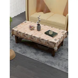 Aura Brown Floral Anti-Skid Cotton 4-Seater Table Cover-picture-19