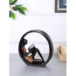 Aura Brown Resin Figurine Showpiece image 1