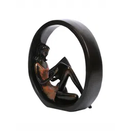 Aura Brown Resin Figurine Showpiece image 3