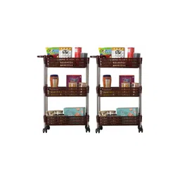 Aura Brown Set of 2 Regular Multi-Utility Organisers-picture-20