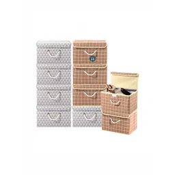 Aura Brown Set of 6 Reusable Drawer Organiser Organisers-image-34