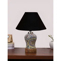 Aura Conical Black & White Printed Glass Frustum Shaped Table Lamp-image-26