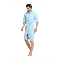 Aura Cotton Shawl-Collar Bath Robe-picture-32