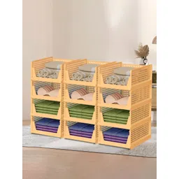 Aura Cream Colored 12 Pieces Storage Wardrobe Organisers-picture-23