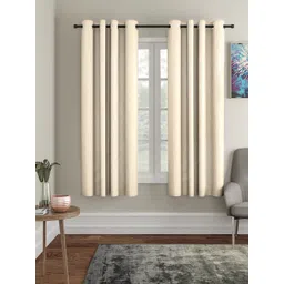 Aura Cream Coloured 2 Pcs Window Curtain-picture-17