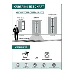 Aura Cream-Coloured & Gold-Toned 2 Pieces Floral Printed Door Curtain image 4