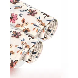 Aura Cream-Coloured & Pink 2 Pieces Printed Shelf Liner Organisers-picture-12