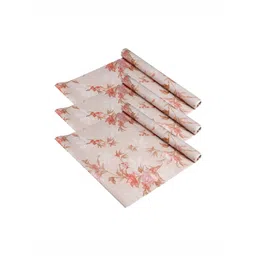 Aura Cream-Coloured & Pink 3 Pieces Floral Printed Shelf Liner Organisers-picture-24