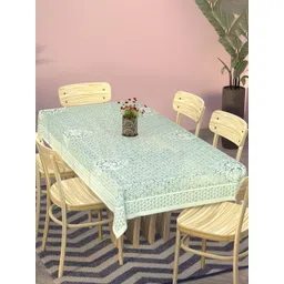 Aura Cream-Coloured Cotton 6-Seater Table Cover-picture-10