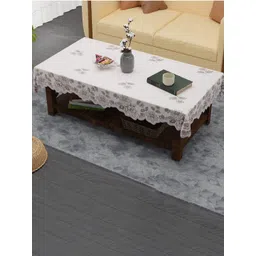 Aura Cream Ethnic Motifs Printed Anti-Slip Cotton 4-Seater Table Cover-picture-31