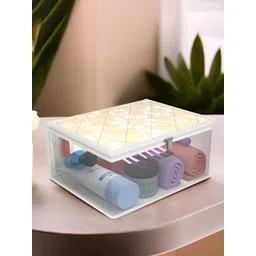 Aura Gold-Toned & White Wardrobe Makeup Organiser-picture-17