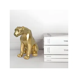 Aura Gold-Toned Cheetah Resin Figurine Showpiece-picture-22
