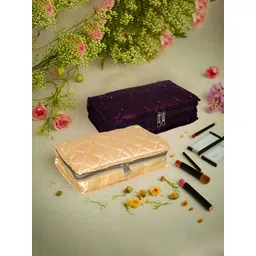 Aura Gold-Toned Set of 2 Regular Jewellery Organiser Organisers-picture-38