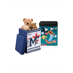 Aura Green & Black 2 Pcs Disney Toy Multi-Utility Organisers With Lid-picture-32