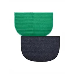 Aura Green & Grey 2 Pieces Woolen Anti-Skid Doormats-picture-31