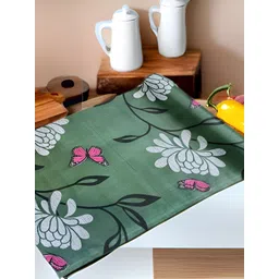 Aura Green & White Printed Water Resistant Anti-Slip Shelf Liner Organiser-picture-19