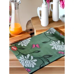 Aura Green & White Printed Water Resistant Anti-Slip Shelf Liner Organiser-picture-22