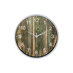 Aura Green Printed Traditional Wall Clock-picture-41